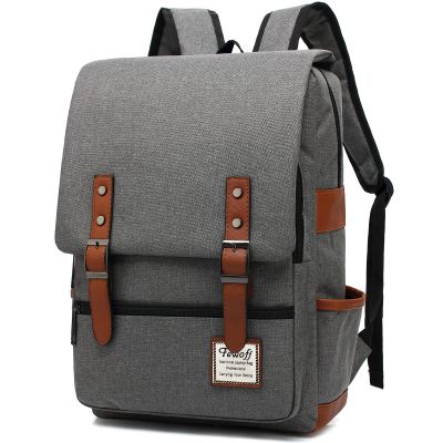 15.6 inch Laptop Backpack College School Backpacks for Women Men Work Business School Travel (Grey)