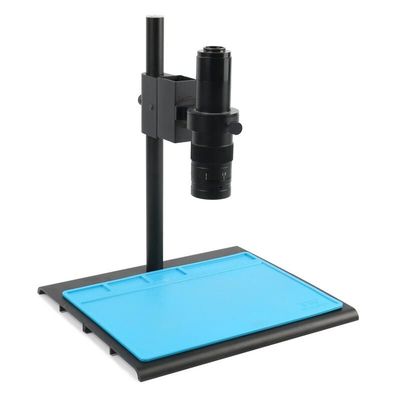 Adjustable Focusing Bracket Holder Table Stand 50mm + Zoom 180x 300x C Mount Lens For Digital HDMI USB Video Microscope Camera (Color : 180x)