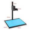 Adjustable Focusing Bracket Holder Table Stand 50mm + Zoom 180x 300x C Mount Lens For Digital HDMI USB Video Microscope Camera (Color : 180x) view 2