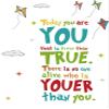 Today You are You That is Truer Than True Wall Stickers Inspirational Wall Decals Quotes Saying for Nursery Kids Bedroom Classroom Inspirational Wall Decor view 1