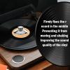 Audiophile 124G/4.3OZ Record Weight Stabilizer Aluminum Turntable Weight Disc Stabilizer Vibration Reducer with Protective Soft Pad for HiFi LP Record Player Tone Arm (Silver) view 3