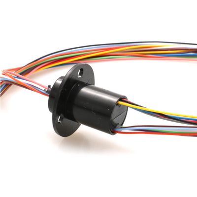 1.5A 220VAC/DC Wind Power Dia.12.5mm Electrical Slip Ring with 2/4/6/8/12/18 Signal Circuit Rotaty Brush Collector Conductive Contact Joint for RC Model Airplane Tank Excavator(Dia12.5mm 12CH 1.5A)