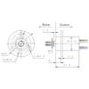 1.5A 220VAC/DC Wind Power Dia.12.5mm Electrical Slip Ring with 2/4/6/8/12/18 Signal Circuit Rotaty Brush Collector Conductive Contact Joint for RC Model Airplane Tank Excavator(Dia12.5mm 12CH 1.5A) view 3