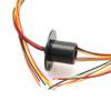 1PCS 2A 220VAC/DC Wind Power Dia.12.5mm Electrical Slip Ring with 2/4/6/8/12/18 Signal Circuit Rotaty Brush Collector Conductive Contact Joint for RC Model Airplane Tank Excavator(Dia 12.5mm 6CH 2A) view 2