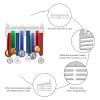 GLOBLELAND Every Mile is Magic Medal Holder Display Hanger Rack for Sports Race Marathon Wall Mount Metal Medal Hanger for Gymnastics Competitions 15.756 inch view 4
