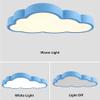 LAKIQ Kids Room Flush Mount Light Cartoon Cloud Shape Children Baby Room Ceiling Light Fixture Acrylic 19.5 LED Ceiling Lights for Kids Bedroom Boys Girls Room Kindergarten(Blue,Warm Light) view 2