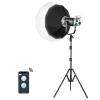 GVM 200W LED Video Light with Lantern Softbox, SD200D Photography Studio Lighting Kit with Bluetooth/DMX Control, 93000lux@0.5m 3200K-5600K Bi-Color Continuous Output Lighting for YouTube view 1