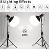 GVM 200W LED Video Light with Lantern Softbox, SD200D Photography Studio Lighting Kit with Bluetooth/DMX Control, 93000lux@0.5m 3200K-5600K Bi-Color Continuous Output Lighting for YouTube view 4
