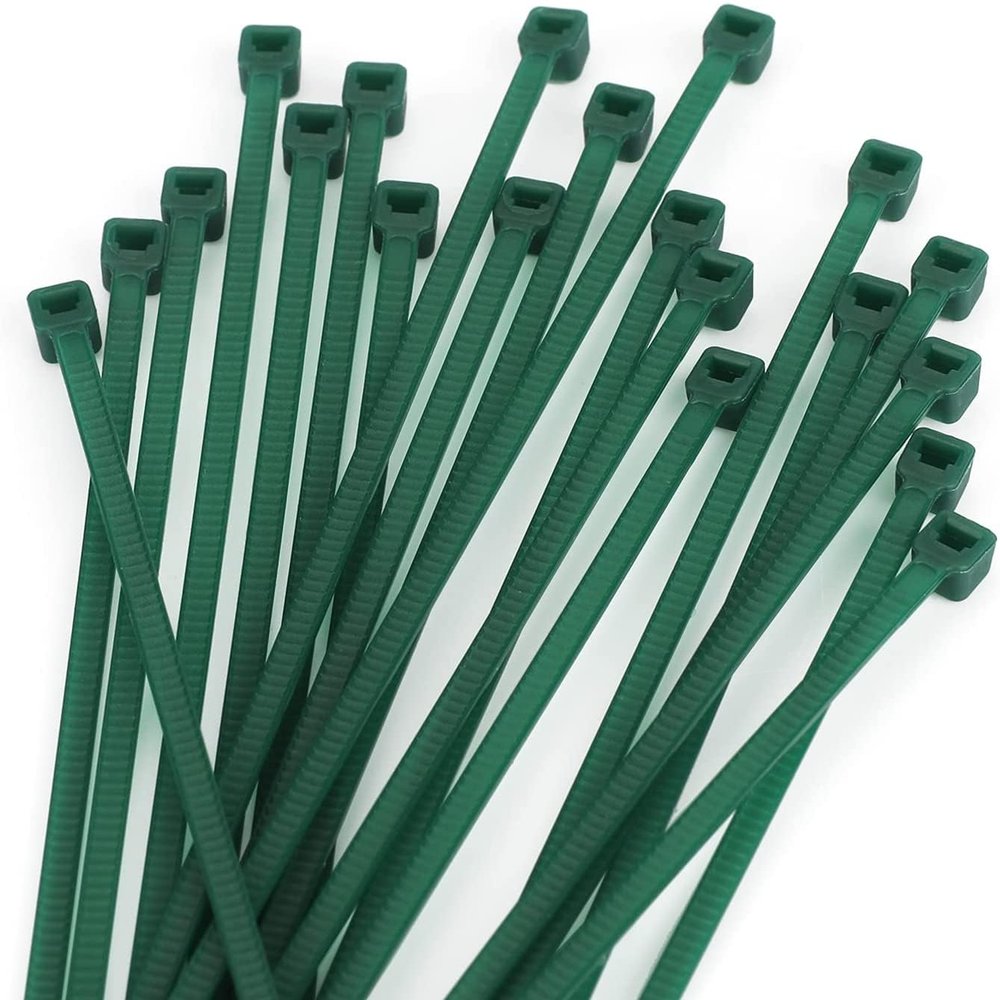 KINGLAKE GARDEN Green Zip Ties 4 Inch 3MM 100 Pack Green Nylon Tie,Premium Plastic Wire Ties for Indoor and Outdoor