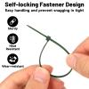 KINGLAKE GARDEN Green Zip Ties 4 Inch 3MM 100 Pack Green Nylon Tie,Premium Plastic Wire Ties for Indoor and Outdoor view 3