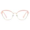 bullabulling Women's Cat Eye Blue Light Blocking Reading Glasses (pink, 2.25) view 2