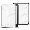 TNP Case for 6.8" Kindle Paperwhite 11th Generation 2021 / Kindle Paperwhite Signature Edition, PU Leather Cover, Protective Sleeve Folio Case for Kindle E-Reader with Auto Sleep/Wake, Marble White view 3