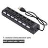 7-Port Hub USB,High Speed Port Multiple USB Docking Station with Switch,Uverload Portable Universal USB Docking Station(7 Black) view 2