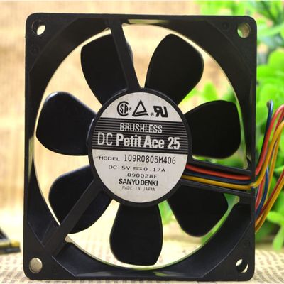 109R0805M406 80x80x25mm 5V 0.17A 8cm 3-Wire Cooling Fan