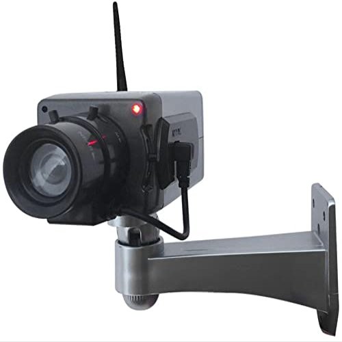 Dummy Box Camera with Motion Sensor Moving and LED Light (2-Pack)