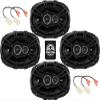 KICKER Speakers 6x9 inch for Dodge Charger 2011-2023 Upgrade Kit - 4 Pack of DS Series with Harness, Car Audio Front Door and Rear Deck Speaker DSC6930, 43DSC69304 view 1
