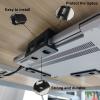 PIAOLGYI 6 Pcs Under Desk Laptop/Keyboard Storage Mounts with Screw, Add On Under Table Mount Brackets view 4