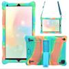 AIJAKO 10.1 Inch Silicone Case for DUODUOGO P8/Novel TTT 10/AItszon 10/Gowin 10.1/VANKYO MatrixPad S21/OUZRS 10/AOYODKG P8/Gowin 10.1/JINHENG 10.1/DICEKOO 10, Shoulder Strap, Pink Blue view 1