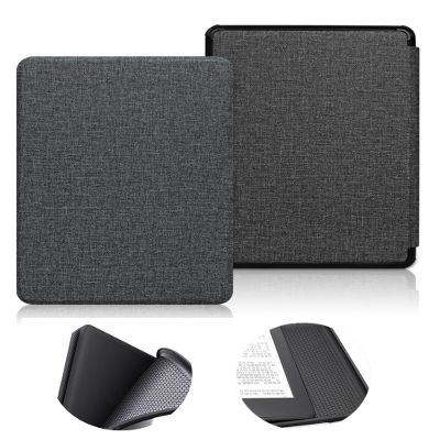 ALMIGHTY All-New Cover for 6.8 Kindle Paperwhite 11th Generation 2021 Pure Color Waterproof Cloth Pattern Case, Smart Auto-Wake/Sleep, Black