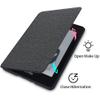 ALMIGHTY All-New Cover for 6.8 Kindle Paperwhite 11th Generation 2021 Pure Color Waterproof Cloth Pattern Case, Smart Auto-Wake/Sleep, Black view 3