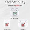 2 in 1 Protective Case Combo Set Compatible for Apple AirPods 3(2021) AirTag, GPS Tracker Holder with 2 PCS TPU Screen Protector&Keychain, Soft Silicone Anti-Lost Anti-Scratch Skin Cover(Pink) view 2