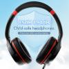 ADOOPE Kids Headphones with Safe 85dB/94dB Volume Limiter for Teen and Boys, Foldable HD Stereo Sound Headset for Kindle Kids/fire Tablet/iPad/Laptop, Headphones with Microphone (Black-red) view 2
