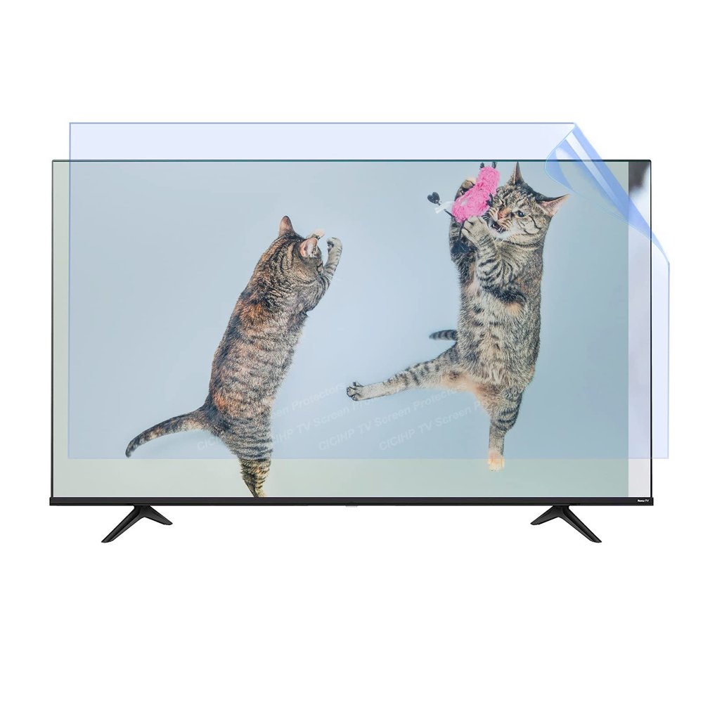 CICIHP TV Screen Protector, Frosted Anti Glare/Anti Blue Light/Dustproof Filter Film, Protect Your Eyes for LCD, LED, 4K OLED & QLED HDTV Displays,50" 1095616