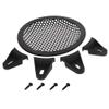 Heyiarbeit 2Pcs 5" Speaker Grill Cover Round Metal Mesh Speaker Grills Guard Protector Mesh Speaker Decorative Circle Black Tone view 3