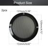 Heyiarbeit 2Pcs 5inch Speaker Grill Cover Round Metal Mesh Speaker Grills Guard Protector Mesh Speaker Decorative Circle Black with Screws view 2