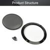 Heyiarbeit 2Pcs 5inch Speaker Grill Cover Round Metal Mesh Speaker Grills Guard Protector Mesh Speaker Decorative Circle Black with Screws view 3