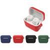 2 Pack DAYJOY Soft Silicone Protective Case Cover Compatible with SENNHEISER CX PLUS/CX400BT True Wireless Earphone, Protective Skin Sleeve with Key Chain (red+Green) view 4