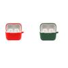 2 Pack DAYJOY Soft Silicone Protective Case Cover Compatible with SENNHEISER CX Plus True Wireless Earphone, Protective Skin Sleeve with Key Chain (red+Green) view 1
