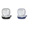 2 Pack DAYJOY Soft Silicone Protective Case Cover Compatible with JBL Wave 300TWS/VIBE 300TWS/JBL Vibe Flex Earbuds, Protective Skin Sleeve with Key Chain(Black+Blue) view 1