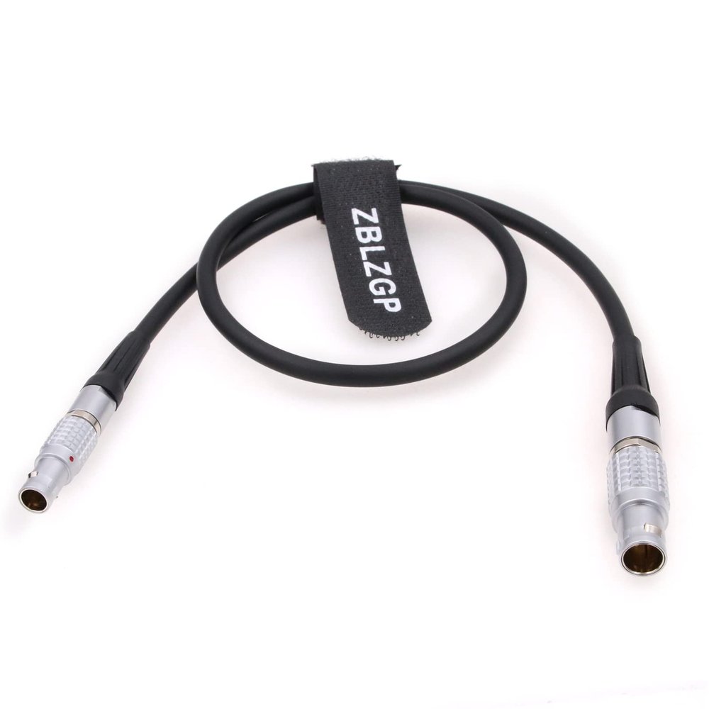 ZBLZGP 6 Pin Male to 2 Pin Male Power Cable for DJI Ronin 2 Gimbal Stabilizer Teradek (Straight-Straight)