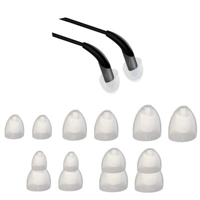 Zotech Replacement Ear Tip for Klipsch Earphone, SML 5 Sizes 5 Pair Soft Silicone Replacement Earbud Tips, Fit for Klipsch Earphone S3 S4i A5i R6i R6m X5 X6i X11i X20i