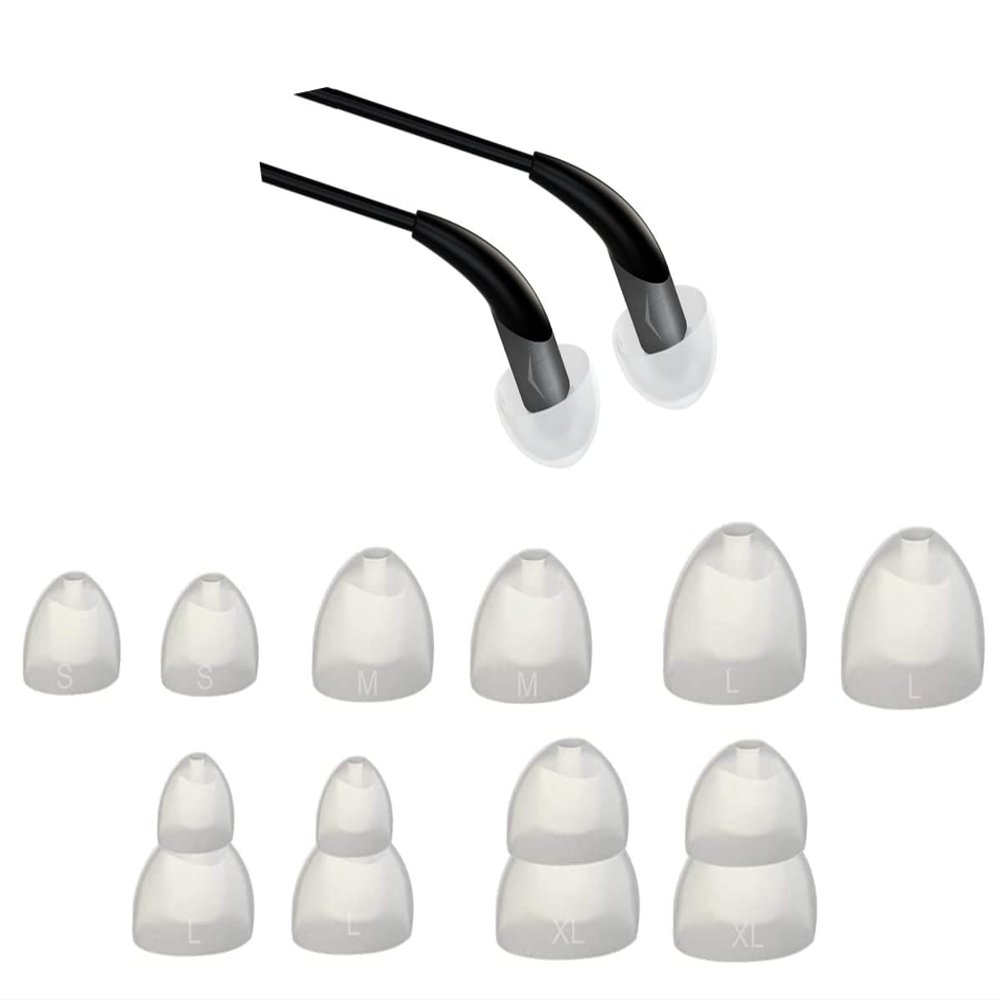 Zotech Replacement Ear Tip for Klipsch Earphone, SML 5 Sizes 5 Pair Soft Silicone Replacement Earbud Tips, Fit for Klipsch Earphone S3 S4i A5i R6i R6m X5 X6i X11i X20i
