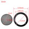MEETOOT 2pcs Cold Rolled Steel Loudspeaker Net Cover 3" Grill Cover with Mounting Screws for DIY Speaker and Car Speaker view 3