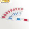 LYMGS 10 Pairs 3D Paper Glasses, Red and Cyan Lens in White Frame Anaglyph Cardboard for Movies - Folded in Protective Sleeve view 4