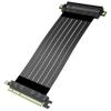 Akasa Riser Black X2 Mark IV | PCIe 4.0 x16 Riser Cable | PCIe Extension Cable | GPU Riser Cable | EMI Shielding | 200 mm | for Gaming PC and Computer Modding | AK-CBPE03-20B view 1