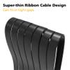 Akasa Riser Black X2 Mark IV | PCIe 4.0 x16 Riser Cable | PCIe Extension Cable | GPU Riser Cable | EMI Shielding | 200 mm | for Gaming PC and Computer Modding | AK-CBPE03-20B view 4