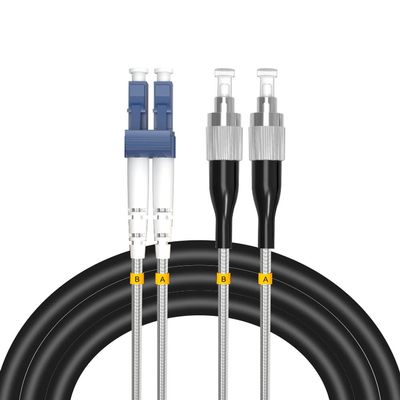 50Meters,LC to FC Outdoor Base Station LSZH Optical Fiber Cable LC-FC Singlemode Duplex 7.0mm Field Fiber to The Antenna far Fiber Optic Patch Cord Waterproof