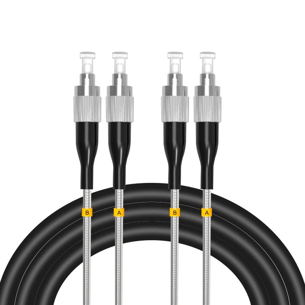 65Meters,FC to FC Outdoor Base Station LSZH Optical Fiber Cable FC-FC Singlemode Duplex 7.0mm Field Fiber to The Antenna far Fiber Optic Patch Cord Waterproof