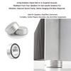 Tertullus 4 Pcs Turntable Feet Aluminum HiFi Turntable Isolation Feet Aluminum Stand Speakers Spikes Audio Pads 58x22mm for HiFi Amplifier/Speaker/Turntable/Player(Silver) view 2
