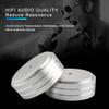 Tertullus 4 Pcs Turntable Feet Aluminum HiFi Turntable Isolation Feet Aluminum Stand Speakers Spikes Audio Pads 58x22mm for HiFi Amplifier/Speaker/Turntable/Player(Silver) view 3