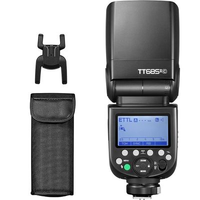 Godox TT685II-C Flash for Canon Camera Flash Speedlite, E-TTL 2.4G Wireless GN60 HSS, 2.4G Wireless X System Compatible with Canon 6D 7D 50D 60D 500D 550D 600D 650D 1000D 1100D 1DX 580EXII 5D