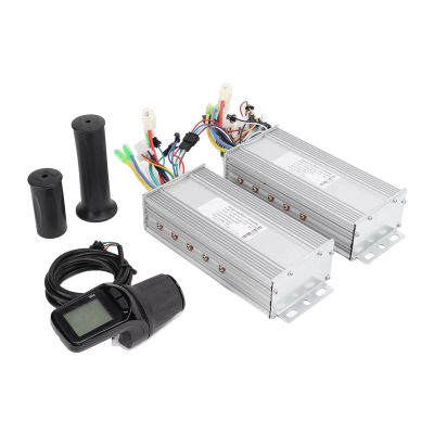 VBESTLIFE 36V/48V 1000W Electric Controller, Dual Drive Electric Motor Controller with 886 Half Handle LCD Display Kit for DIY Electric Part