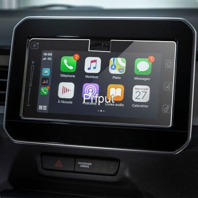 BAWAQAF Tempered Glass Film, for Suzuki Ignis 2017 2018 2019 2020 2021, car Radio GPS Auto Screen Sticker Car Accessories
