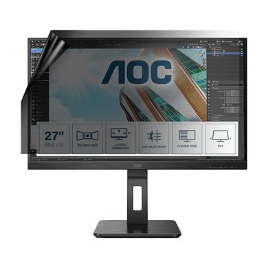 celicious Privacy Lite 2-Way Anti-Glare Anti-Spy Filter Screen Protector Film Compatible with AOC Monitor 27 27P2Q