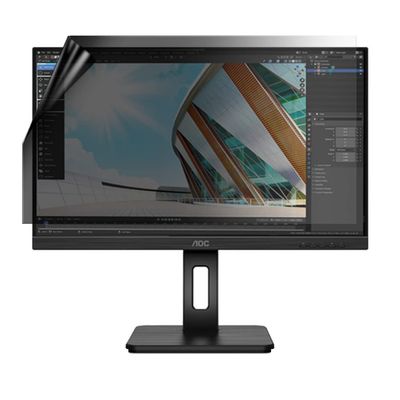 celicious Privacy Lite 2-Way Anti-Glare Anti-Spy Filter Screen Protector Film Compatible with AOC Monitor 27 U27P2