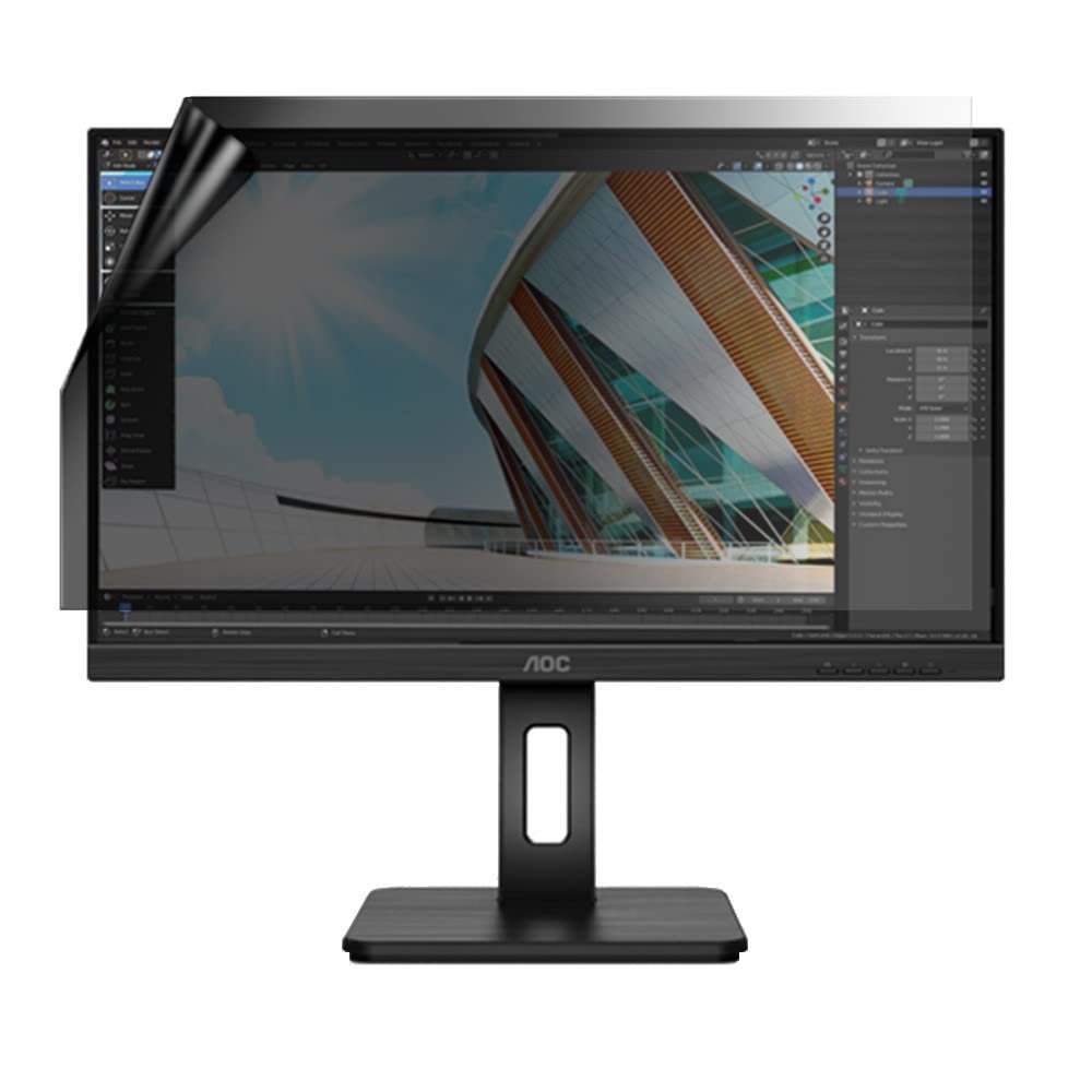 celicious Privacy Lite 2-Way Anti-Glare Anti-Spy Filter Screen Protector Film Compatible with AOC Monitor 27 U27P2